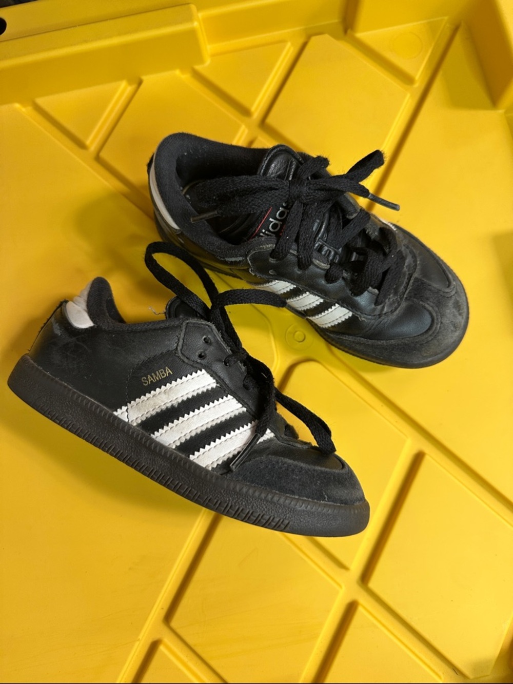 adidas Kids Samba Sneakers in Black and White